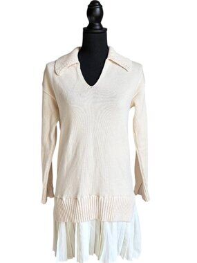 english factory long-sleeve whipstitch knit mini dress english factory long-sleeve whipstitch knit mini dress English Factory